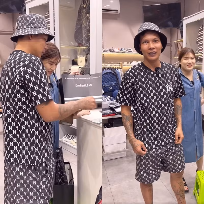 Bước vào cửa hàng đồ hiệu, Lộc Fuho đã khiến mọi người phải trầm trồ khi “chốt” một câu “xanh rờn”, giống hệt tổng tài trong phim Hàn Quốc: “Bây giờ em thích cái nào em lấy cái đó đi”.