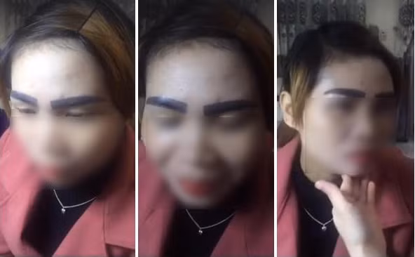 Người phụ nữ này được cho là đã sang tận Lào để trải nghiệm mốt xăm lông mày mới nhất với hơn khoảng 500.000 đồng. Cặp lông mày làm từ “nước ngoài” này sẽ khiến cô ân hận suốt đời.