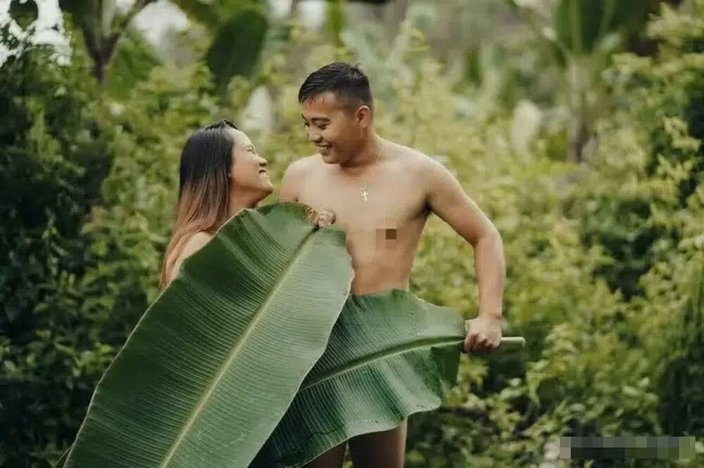 Bộ ảnh cưới trần trụi của cặp vợ chồng tên Katherine Joyce Umbajeno và Aguinaldo Tan Jr từng khiến netizen bàn tán. Mặc dù họ đã lấy lá chuối che đi phần nhạy cảm nhưng tựu trung lại, bộ ảnh này vẫn khiến nhiều người "nhức mắt".