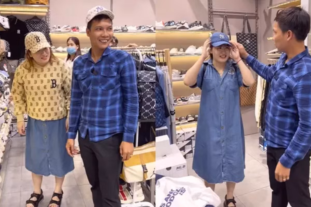 Lộc Fuho chơi lớn dẫn vợ đi mua sắm đồ hiệu đắt đỏ. Theo đó, anh quyết định chi 10 ngày lương để cùng vợ trải nghiệm cuộc sống của giới thượng lưu khiến cư dân mạng ngỡ ngàng. Ảnh: Chụp màn hình