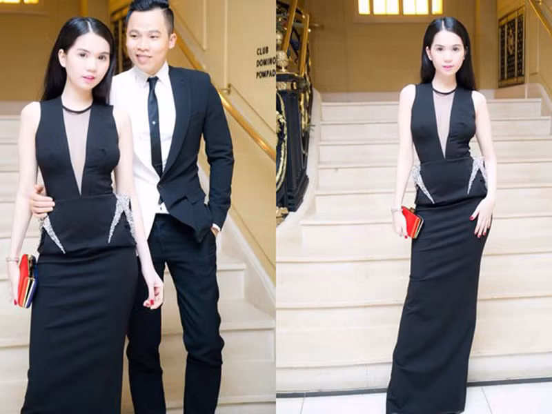 Ngọc Trinh thỏa mơ ước khi được xem show diễn hoành tráng.