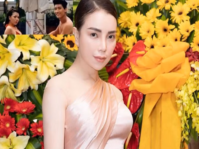 Năm 2012, Trà Ngọc Hằng trở thành tâm điểm của dư luận vì trong một clip quảng cáo bánh, Chan Than San có cảnh quay mát xa cho Trà Ngọc Hằng, máy quay chĩa vào những chỗ nhạy cảm của người đẹp. Ảnh: An ninh thủ đô