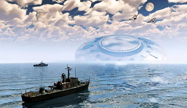 Một UFO cũng được cho là đã quay quanh Trái Đất khoảng 13.000 năm có tên Black Knight Satellite. Vật thể này đã hiện hữu quanh Trái Đất trong một thời gian tương đối dài và được nhìn nhận là một vệ tinh của sinh vật ngoài hành tinh.