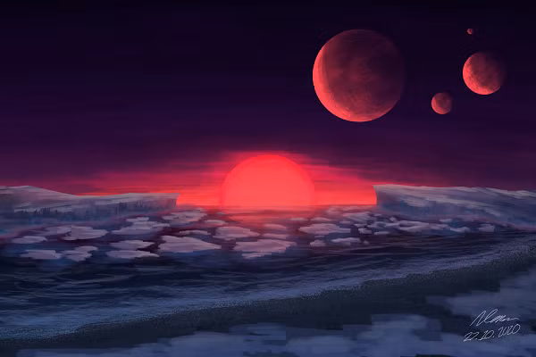 Trong khi một số anh em của TRAPPIST-1e có thể là hành tinh đại dương, một dạng hành tinh có quá nhiều nước mà các nhà khoa học vẫn còn hoài nghi về khả năng bảo tồn sự sống.