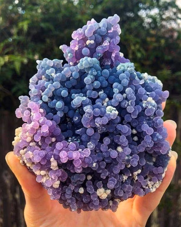 Mã não nho thực tế là đá chalcedony với các tinh thể hình cầu nhỏ kết nối một cách tự nhiên với nhau. Từng trái "nho" trên bề mặt mà ta thấy thường có đường kính từ hai đến tám mm, bề mặt hơi sần sùi.