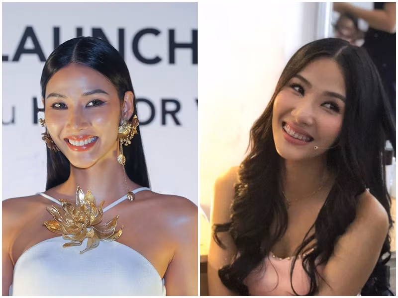 Á hậu Hoàng Thùy có nụ cười tỏa nắng hơn sau khi niềng răng. Ảnh: FBNV, Khám Phá.