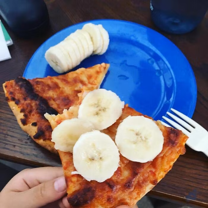 Pizza chuối.