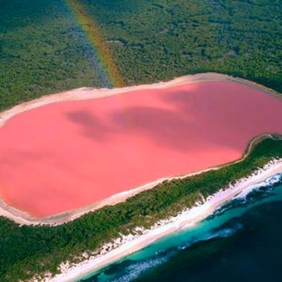 Hồ Hillier ở Australia nổi bật với nước màu hồng tuyệt đẹp. Do đó, nơi đây còn được gọi là "hồ nước hồng". Màu sắc độc lạ của nước hồ khiến nhiều người tò mò.
