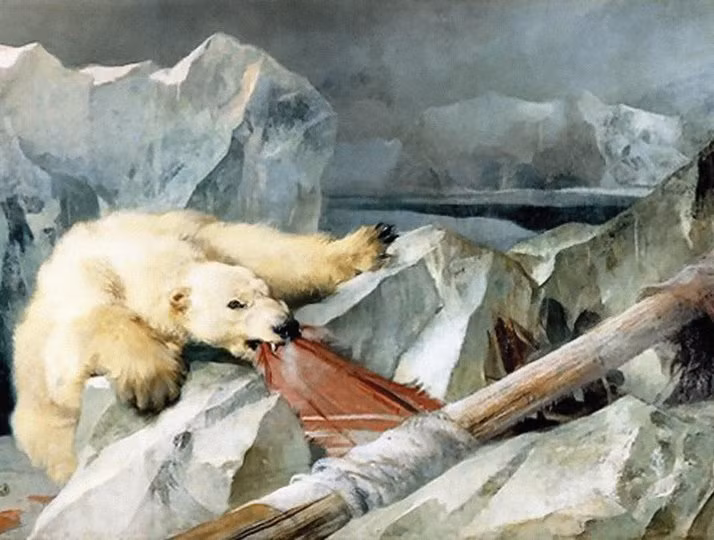 Điều này xuất phát từ việc bức tranh của Landseer tái hiện lại thảm kịch "một đi không trở lại" mà nhóm thám hiểm Bắc Cực của Sir John Franklin gặp phải sau khi khởi hành năm 1845.