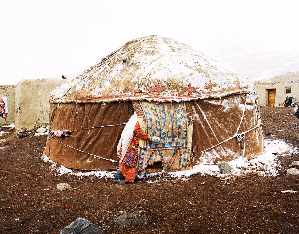 Một ngôi nhà của người Kyrgyz.