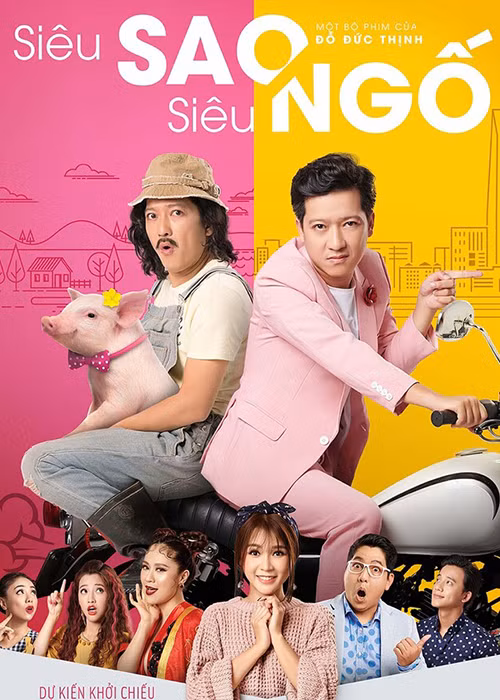 Danh sách những bộ phim Việt có doanh thu trăm tỷ còn có “Siêu sao siêu ngố”, “Chị Mười Ba: 3 ngày sinh tử”, “Em và Trịnh”. Sau 3 tuần công chiếu, “Siêu sao siêu ngố” đạt doanh thu 100 tỷ đồng. Ảnh: Saosta