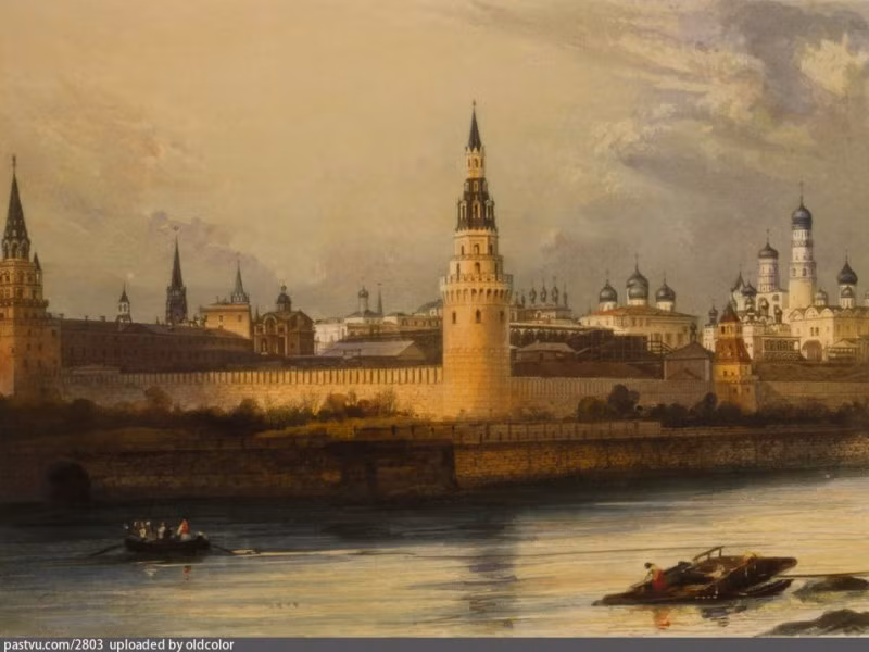 Một trong những bức ảnh lâu đời nhất chụp thủ đô Moscow năm 1842.