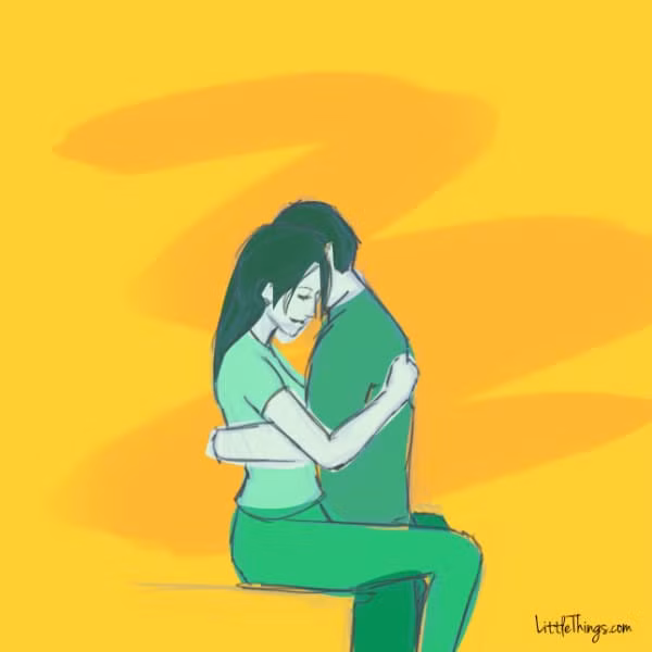  7. Chàng ôm bổng bạn lên Đây là một cái ôm nói về sự đam mê và ham muốn. Vị trí này cho thấy rằng hai người có một kết nối sâu sắc và ham muốn nhau. Vì vậy, ngay cả khi hai người không có tình yêu hay tình yêu không thể kéo dài thì ít nhất kiểu ôm này cũng cho thấy đang có sự say đắm về mặt thể xác.