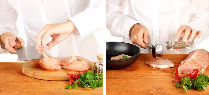 Mục đích mua thịt: Trước khi mua thịt, hãy quyết định trước bạn muốn làm món gì. Bạn có thể đi chợ từ sáng để mua thịt ngon và cất trong tủ lạnh đến khi chế biến thì lấy ra.