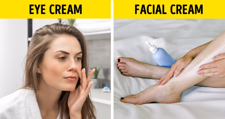 Sử dụng kem mắt: Nghệ sĩ trang điểm L’Oréal, John Barnet khuyên bạn nên sử dụng kem dưỡng mắt để thay thế cho kem ban ngày và ban đêm. Thực tế, kem dưỡng mắt chứa rất nhiều chất dinh dưỡng có thể thâm nhập vào các lớp sâu hơn của da, giữ ẩm cho da và loại bỏ các nếp nhăn nhỏ.