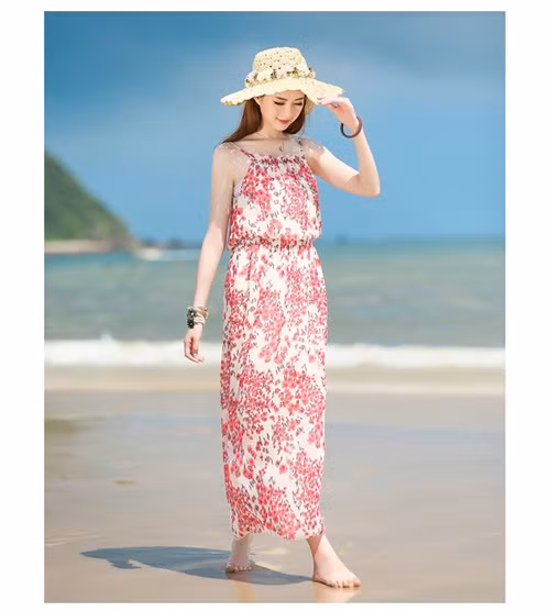 Dáng maxi dây vừa khoe được nét đẹp quyến rũ lại tăng thêm bội phần độ thanh mảnh cho vóc dáng của bạn.