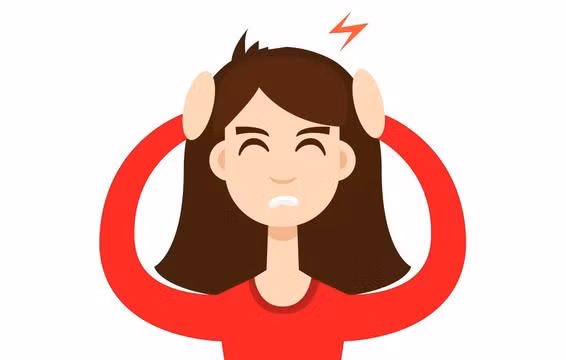Đau đầu nhanh, dữ dội giống như bị giật điện. Đây có thể đau thần kinh chẩm, tình trạng xảy ra khi dây thần kinh cổ bị chèn ép.