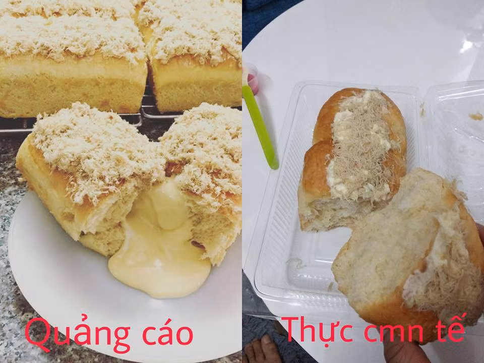Mua bánh mì phô mai nhưng nhận về chiếc bánh đặc ruột
