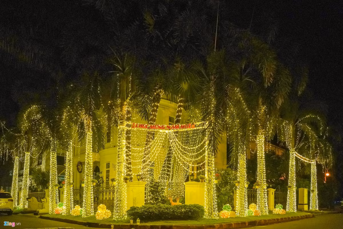 Canh trang hoang don Tet tai pho nha giau TP HCM-Hinh-4