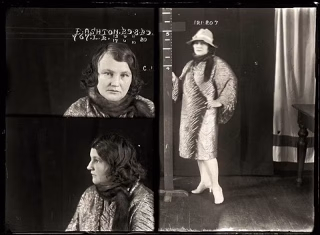  Edith Florence Ashton, 29/8/1929, hành nghề phá thai chui, tuy nhiên nguyên nhân trực tiếp khiến cô ta bị bắt là tội ăn cắp. Ảnh: Vintag.