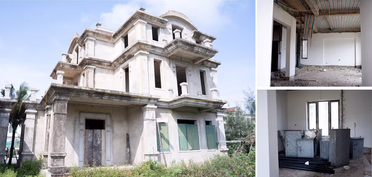Tại dự án không có dấu hiệu triển khai thi công, chỉ có một người bảo vệ trông coi tài sản. (Ảnh: Đại Đoàn Kết).