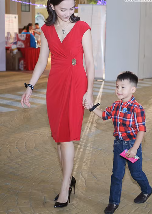 Con trai đầu lòng của Thiên Lý lớn phổng phao vào năm 2015. Ảnh: Vietnamnet