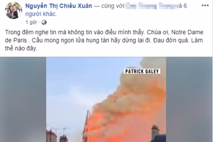 Nghệ sĩ Chiều Xuân bàng hoàng trước thông tin về vụ cháy.