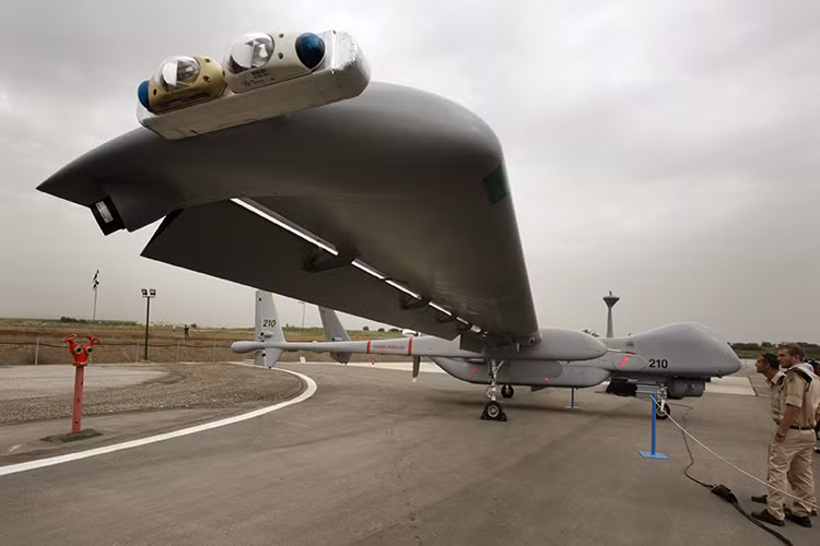 Heron TP có chiều dài tổng thể 14 mét với sải cánh 26 mét. Nguồn ảnh: Nguồn ảnh: israeldefense.