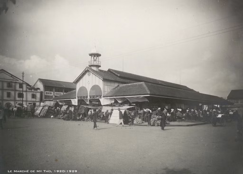 Chợ Mỹ Tho. Ảnh tư liệu.