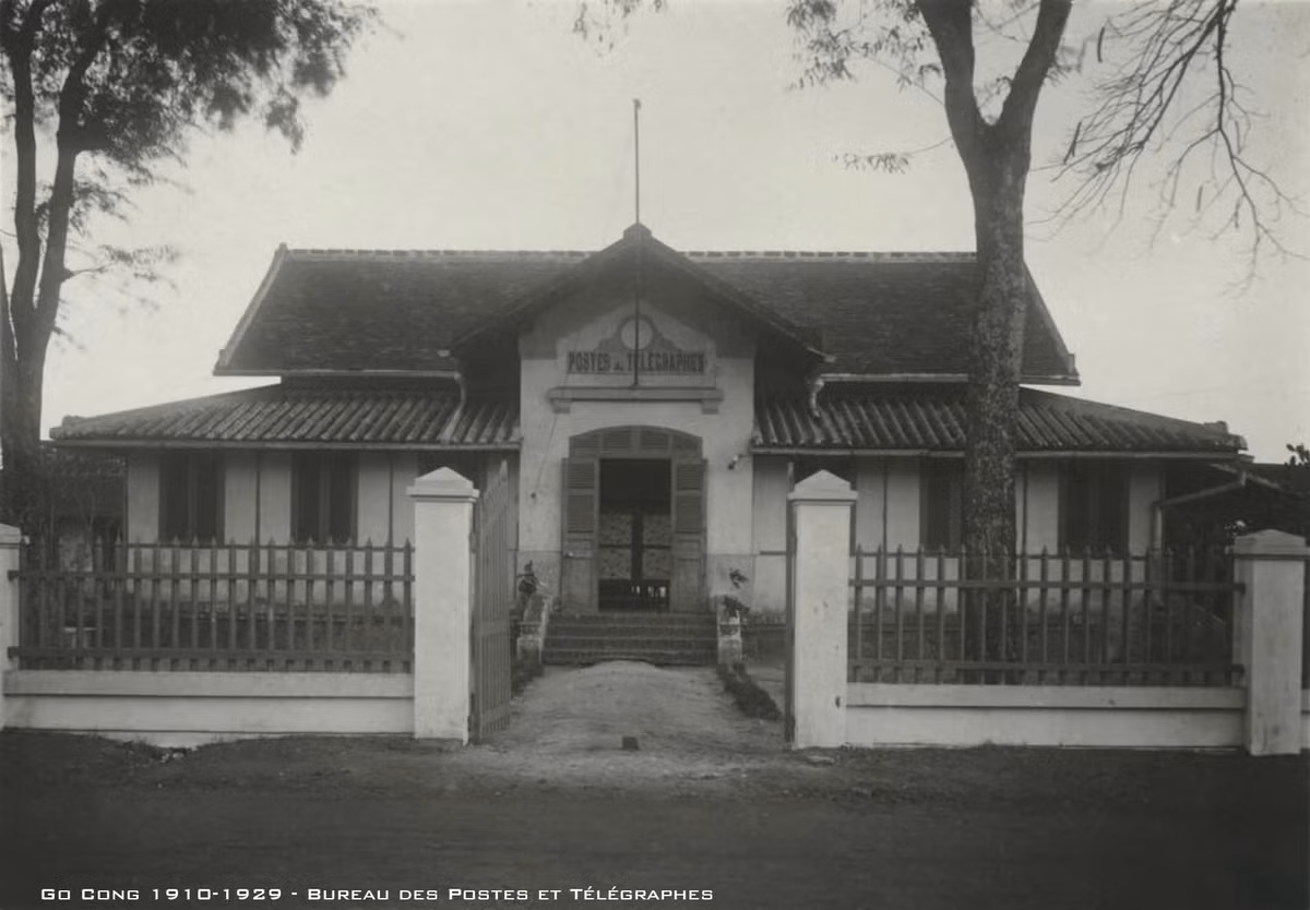 Bưu điện Gò Công. Ảnh tư liệu.