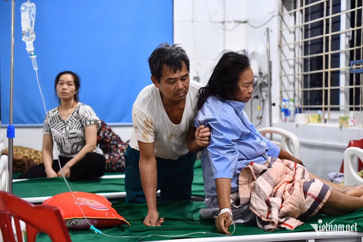 Đa số các bệnh nhân tại đây đều bị sây sát nặng ngoài da và một số tổn thương khác. 10 bệnh nhân có tình trạng nặng hơn đã được chuyển lên tuyến trên để điều trị.