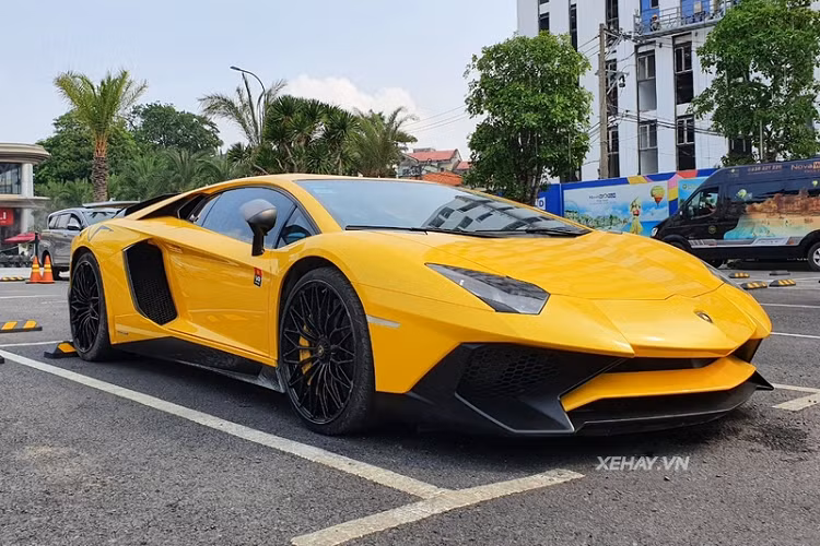 Gần đây, chiếc Lamborghini Aventador SV Coupe hàng hiếm này được dán decal 3 màu xanh, đen, vàng để dự sự kiện về bóng đá ở Cần Thơ, nhưng hiện đã tháo bỏ lớp decal để trở về màu vàng nguyên bản.
