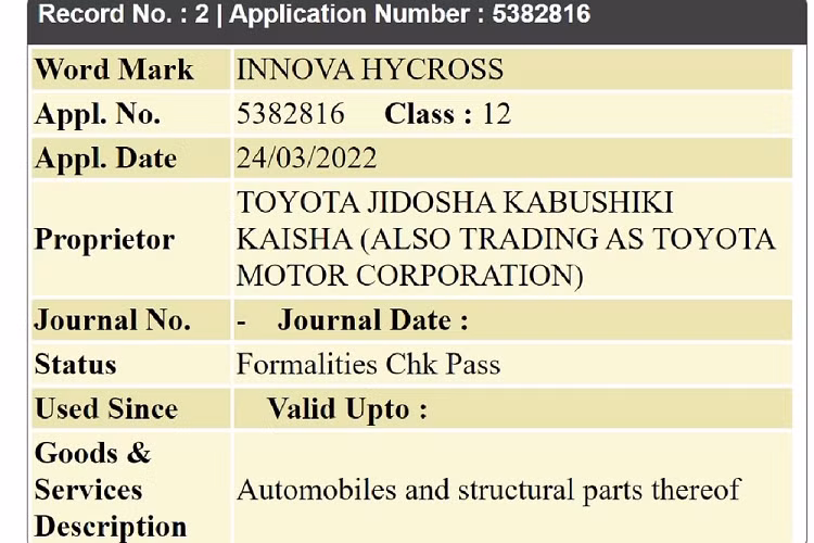 Toyota Innova se co them phien ban hybrid moi mang ten Hycross?