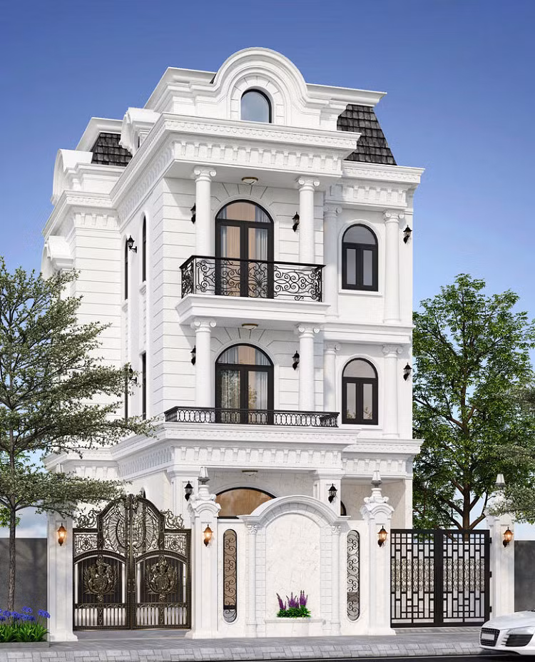 Biệt thự tân cổ điển 3 tầng sức hút khó cưỡng, ai cũng trầm trồ - Hình 3 Biet thu tan co dien 3 tang suc hut kho cuong, ai cung tram tro-Hinh-3