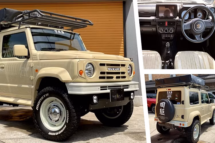 Thoạt nhìn, nhiều người sẽ nghĩ đây là một chiếc Jimny thế hệ cũ nhưng trên thực tế đây là một chiếc Suzuki Jimny Siera JL hoàn toàn mới được nâng cấp với bộ bodykit mang tên “The Roots” của hãng độ Damd. Roots nghĩa là gốc rễ, cội nguồn, lấy cảm hứng từ Jimny đời đầu. Đó là lý do mà chiếc Jimny này sở hữu lưới tản nhiệt và cản trước bằng thép giống Jimny LJ10 thế hệ đầu tiên từ những năm 70.