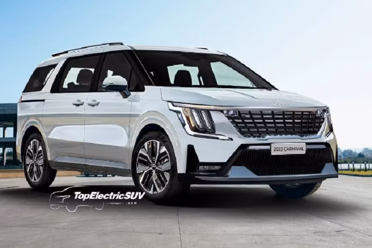 Thời gian qua, Kia Carnival 2024 mới thường xuyên bị bắt gặp khi chạy thử trên đường. Nguyên mẫu thử nghiệm của Kia Carnival được ngụy trang khá kỹ phần đầu, hai bên hông và đuôi xe, tuy nhiên vẫn có thể nhìn ra chiếc xe thế hệ mới sẽ sở hữu mặt trước được lấy cảm hứng từ chiếc Kia EV9 thời thượng.