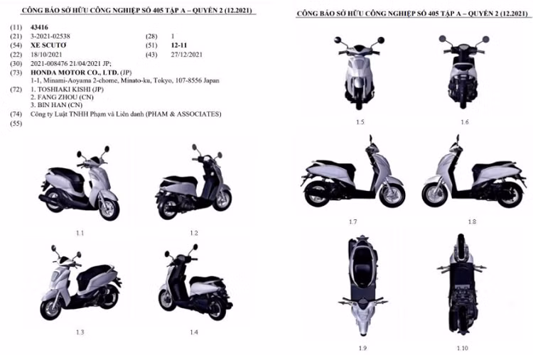 Xe ga Honda Genio dang ky ban quyen tai Viet Nam, cho ra mat?