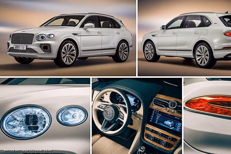 Đối với mẫu xe SUV Bentley Bentayga Odyssean Edition đặc biệt này, thương hiệu đã đề xuất 6 ý tưởng phối màu ngoại thất mặc dù bảng màu đầy đủ 60 vẫn có sẵn cùng với các tùy chọn đặt trước.