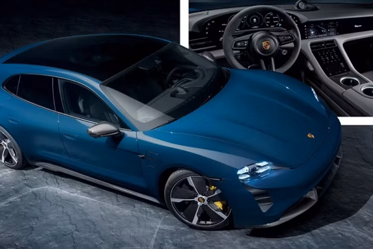  Porsche Taycan Sport Turismo 2022 về cơ bản là một phiên bản Cross Turismo nhưng được phát triển hướng đến một vẻ đẹp thẩm mỹ thể thao và thiên về xe đua đường trường. Ngoại thất của xe không còn những ốp nhựa có phần hơi “rườm rà”, kết hợp cùng khoảng sáng gầm thấp hơn.