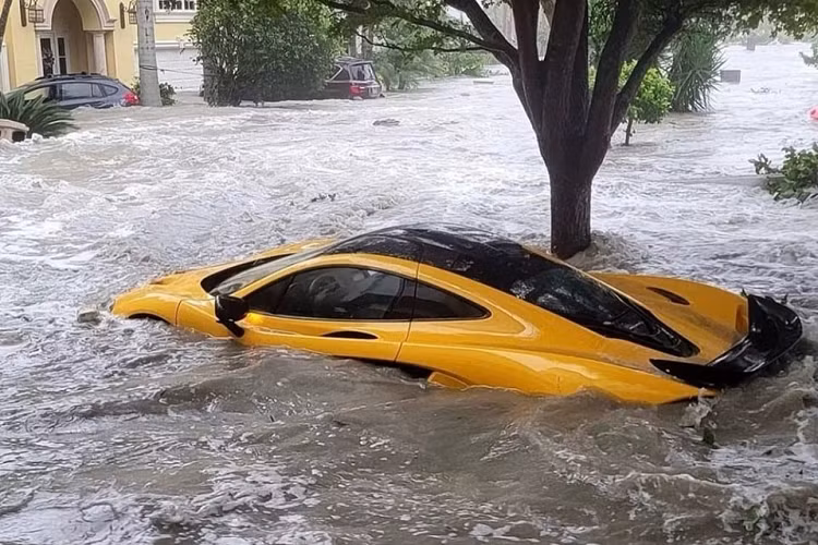 Sau khi siêu bão Ian càn quét bang Florida, Mỹ, vào hồi tháng 9 năm nay, hàng loạt chiếc xe sang và siêu xe bị ngập nước đã được rao bán trên các sàn thương mại điện tử như Copart. Một trong số đó có chiếc siêu xe McLaren P1 hàng hiếm.