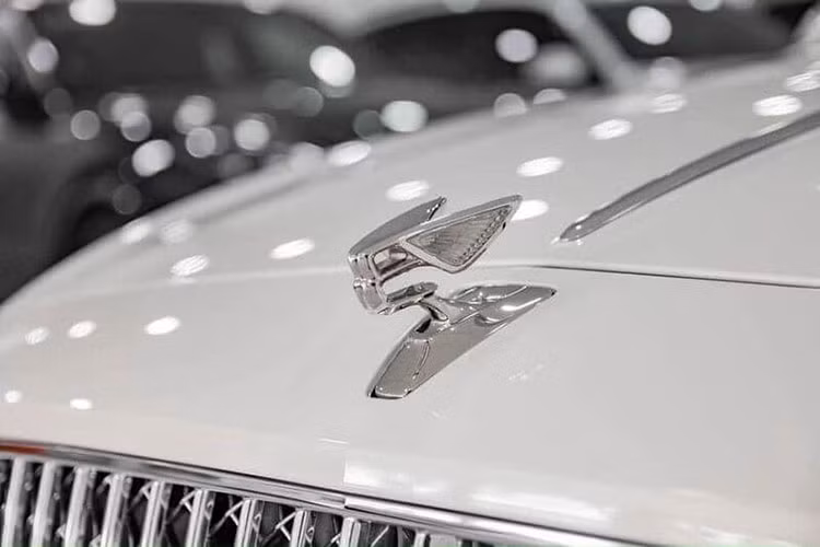 Bentley Flying Spur V8 tại Đắk Lắk của cô gái trẻ sở hữu ngoại thất màu trắng, đi kèm nhiều chi tiết mạ crôm sáng bóng rải "từ đầu tới chân". Phần đầu xe nổi bật với cụm lưới tản nhiệt lớn với nhiều thanh kim loại đặt dọc sang chảnh kết hợp với hệ thống đèn chiếu sáng LED ma trận độc đáo. Trong khi ở phía sau, cụm đèn hậu LED có đồ hoạ chữ B đặc trưng.