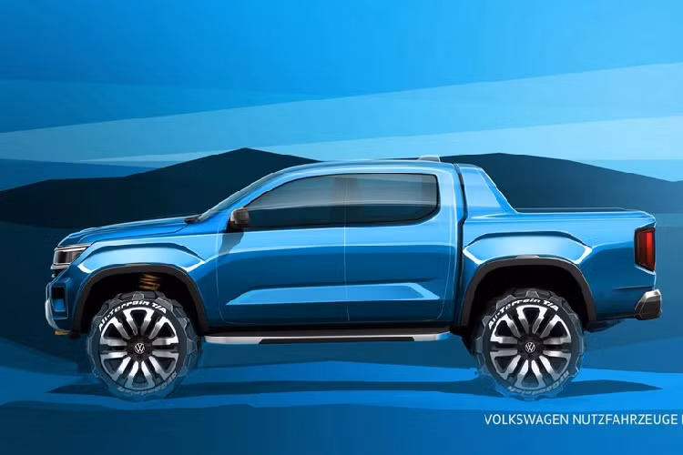 Volkswagen Amarok 2023 - ban tai Duc phong cach Ford Ranger
