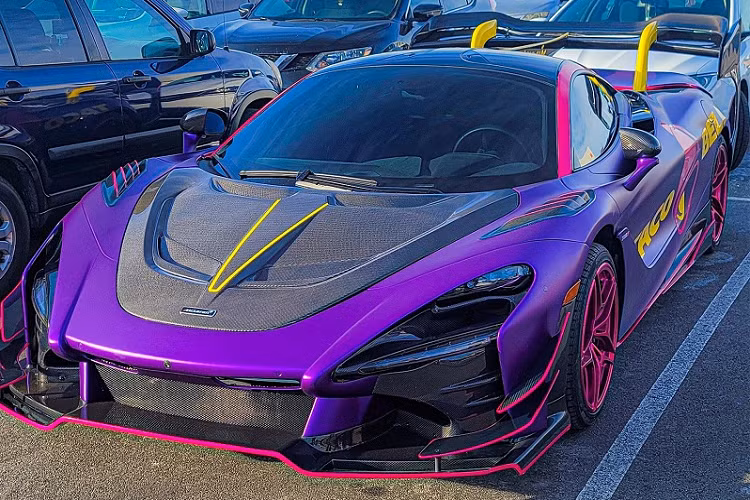 Ngam sieu xe McLaren 720S do body kit Senna GTR “mau me” la mat