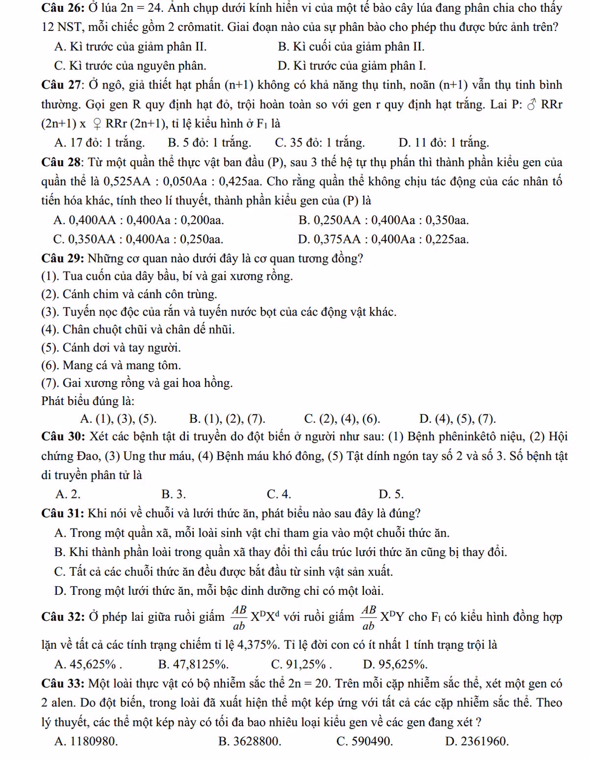 Đề thi thử THPT quốc gia 2015 môn Sinh học chuyên Nguyễn Bỉnh Khiêm - Hình 5 De thi thu THPT quoc gia 2015 mon Sinh hoc chuyen Nguyen Binh Khiem-Hinh-5