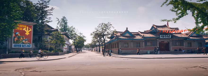 Quang cảnh thành phố Kaesong nhiều năm về trước.