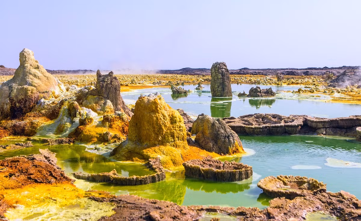 Khu vực xung quanh Hồ Dallol.