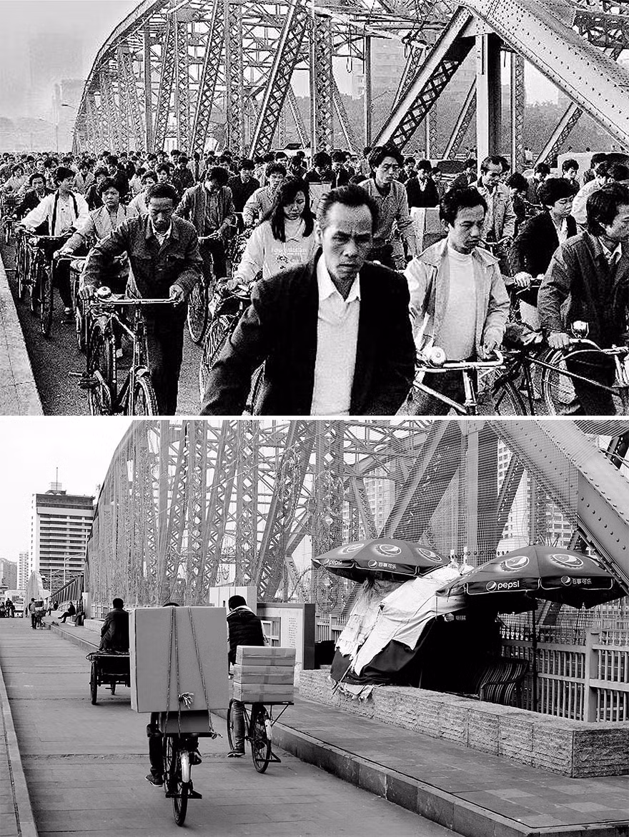 Quảng Châu năm 1980 và 2016.