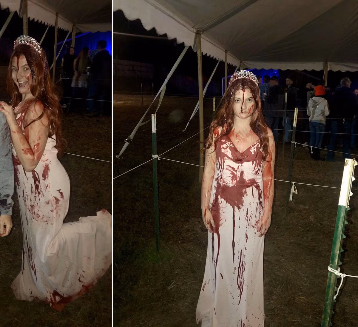 Hóa trang Halloween, trùng hợp cô gái gặp tai nạn xe, cảnh sát phát khiếp... - Hình 2 Hoa trang Halloween, trung hop co gai gap tai nan xe, canh sat phat khiep...-Hinh-2