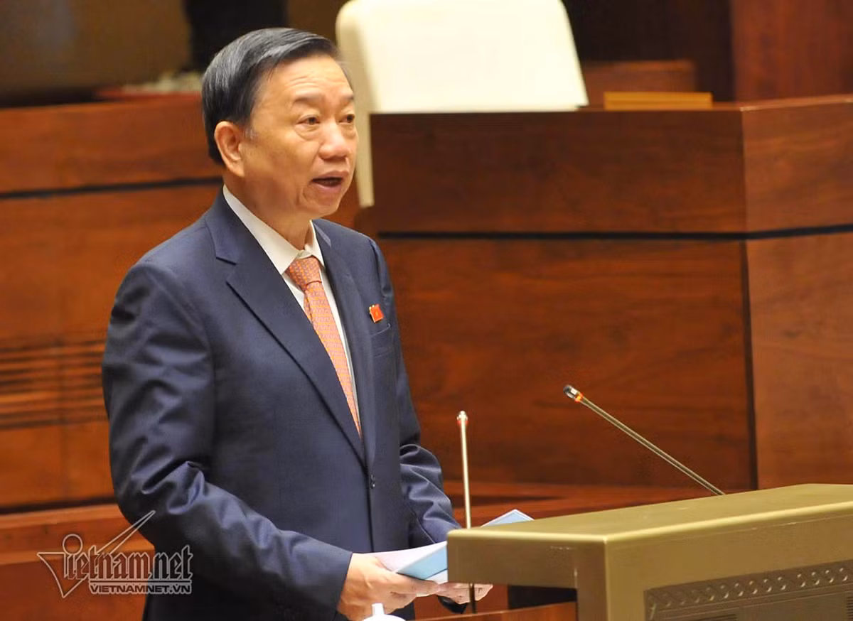 Bộ trưởng Công an Tô Lâm. Ảnh Quốc Anh.