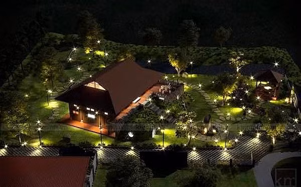 Nam danh dài sở hữu một căn nhà vườn rộng lớn ở Hà Nội. Ảnh: Thegioitre.